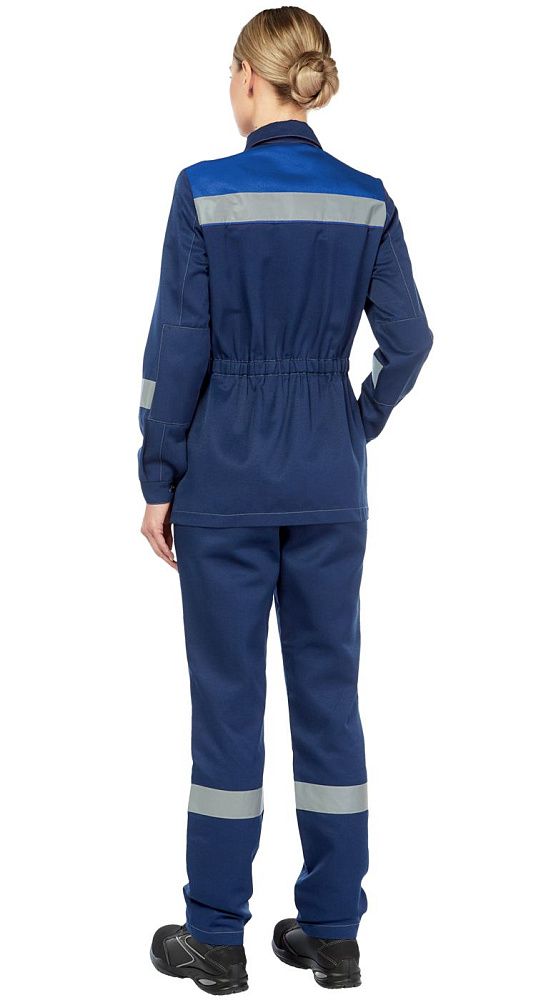 Костюм женский рабочий летний Тимбер синий-василек с ПК